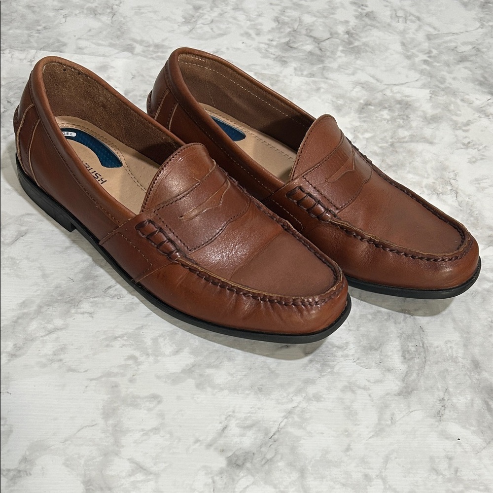 NUNN BUSH MENS BROWN LEATHER UPPER  LOAFERS Sz 8 1/2